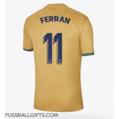 Barcelona Ferran Torres #11 Fußballbekleidung Auswärtstrikot 2022-23 Kurzarm